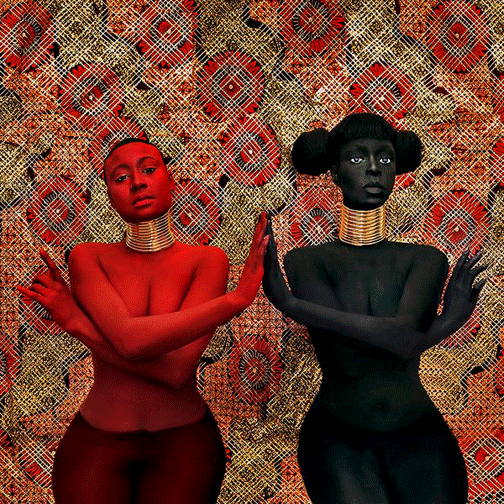 Lina-Viktor-conceptual-art lina-viktor-red and black body painting