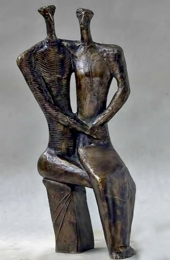 theodore-papagianni-modern-sculpture-349x533 Theodore-Papagianni modernist sculpture of a couple together
