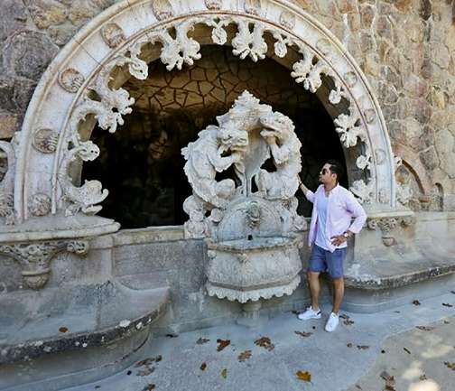 Portugal-sintra-palace Sintra Palace dragons sculpture