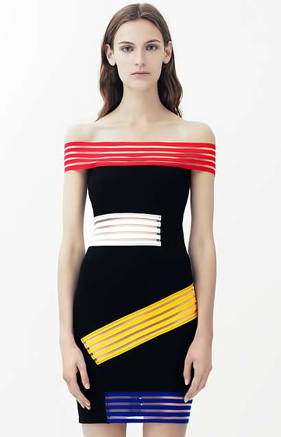christipher_kane -mondrian-fadhion christipher_kane mondrian style dress