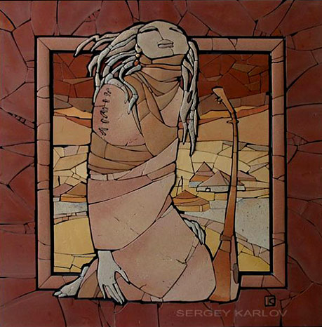 Sergey-Karlov-stone-mosaic-wall-art Sergey Karlov stone mosaic wall art panel
