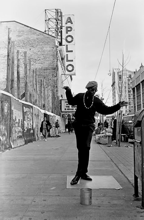 Ozier-Muhammad-Harlem-photo 125TH-STREET,-HARLEM,-NY.-May,-1993---This-fellow-calls-himself-Dancing-Harry by Ozier Muhammad