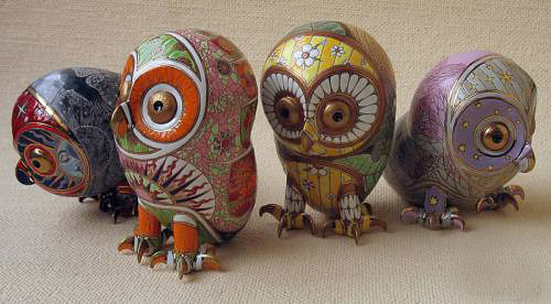 5handpainted-porcelain-owls-500x276 4 porcelain owls Anya Stasenko and Slava Leontyev, Ukraine