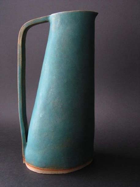 Steve-Leaning-ceramic-jug Steve-Leaning-ceramic-jug for Newton Pottery