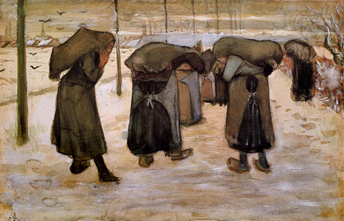 woman-miners-carrying-coal-van-gogh-502x322 1882-Woman-Miners-Carrying-Coal-watercolour-&-white-on-paper