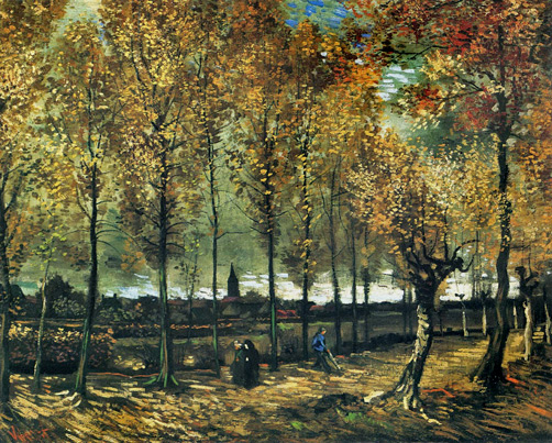 Lane-with-Poplars-near-Nuenen-van-gogh 1885-Lane-with-Poplars-near-Nuenen-oil-on-canvas
