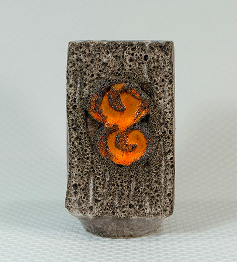 fat-lava-VASE-by-strehla mid century pottery 1960's-1970's Fat-lava vase by Strehla, E.Germany