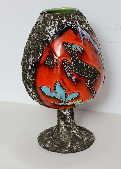 1960s-Pugi-Signed-French-Ceramic-Chalice