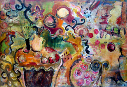 UNstill-LIFE-Joyce-Lieberman 1991,-5x8',-Joyce Liberman