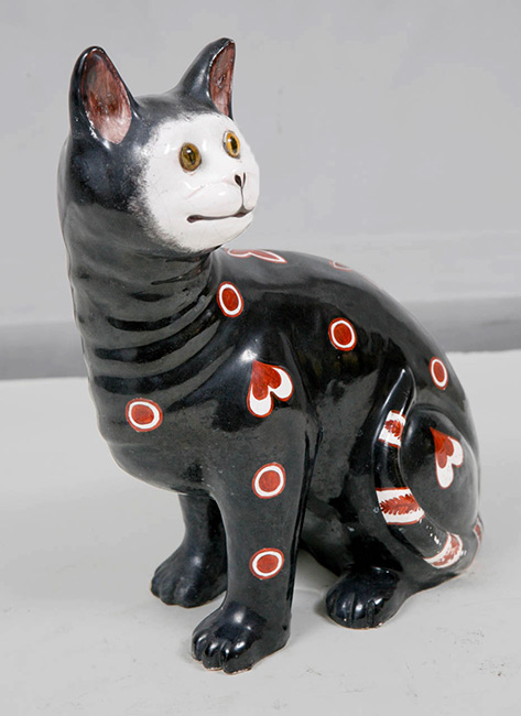 Emile-Galle-Faience-Porcelain-Cat-473x650 19th Century French Emile Galle Faience Porcelain Cat-VillaMelrose