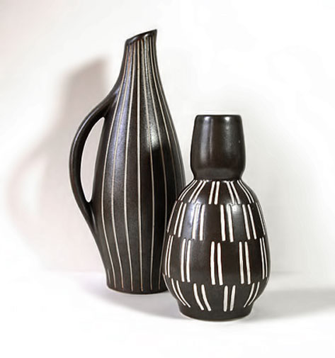 Piesche-and-Reif-mid-century-vases 2-Ceramic-Vases-by-Piesche-and-Reif