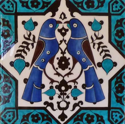 danielle-adjoubel-iznik-ramics 2-doves-ceramic-tile-danielle-adjoubel