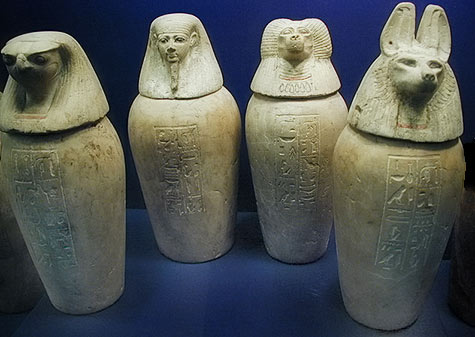 egyptian-canopic-jars-475x337 four Canopic jars