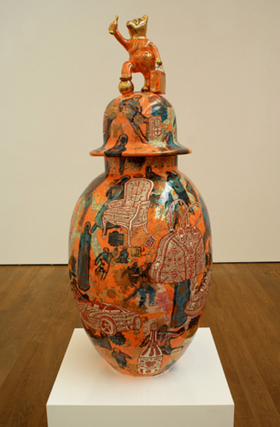Grayson-Perry-jar-397x605 Grayson Perry ceramic lidded jar