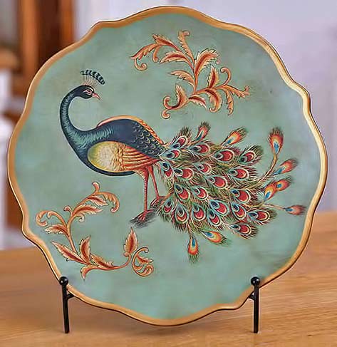 30-cm-China-ceramic-peacock-decoration-plate Chinese peacock plate