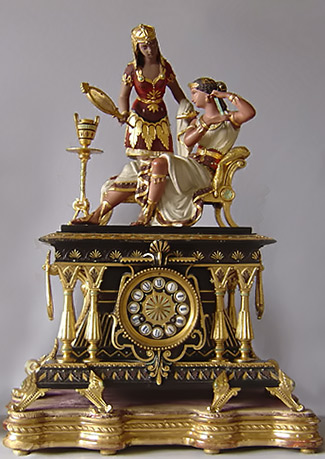 Egyptian-Revival-clock-325x459 Egyptian Revival mantle clock