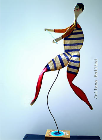 juliana-bollini-mix-media-sculpture-345x470 Circus performer - Juliana Bollini