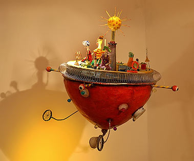 juliana-bollini-mixed-media-379x315 Juliana Bollini flying space vehicle figurine