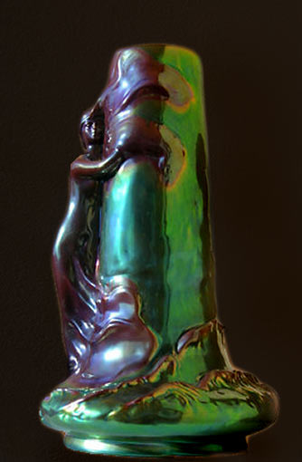 Hungarian-Zsolnay-art-nouveau-vase Zsolnay Art Nouveau vase lustre glaze