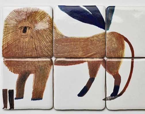 laura-carlin-decorative-ceramic-tiles 700_lion-tiles-new-craftsmen laura-carlin
