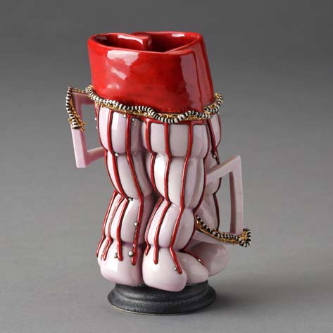 Butterly_Kathy-red-shimmy Butterly Kathy_red_shimmy_porcelain_1997_judith_and_martin_schwartz_collection_photo_john_polak_june_2015