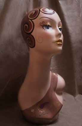 art-deco-female-bust Flapper bust sculpture