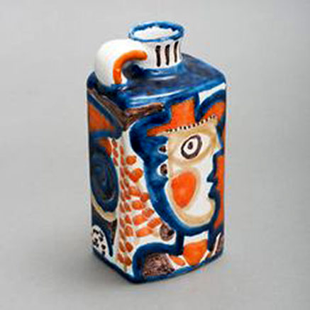 italian-pottery-hand-painted-VTG-Desimone Italian-pottery-hand-painted-VTG-Desimone-Italian-Pottery-Hand-Painted-Vase-Decanter