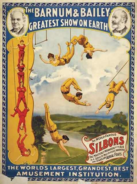 circus-art-poster-477x639 poster for Barnum and Bailey circus - Greatest Show On Earth