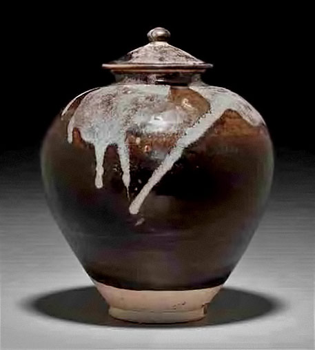 a_phosphatic_glaze-splashed_brown-glazed_stoneware_jar_and_cover_tang_TANG-DYNASTY-(618-907)--Christies Phosphatic glaze splashed brown glazed stoneware jar and cover_tang_TANG DYNASTY (618-907) Christies