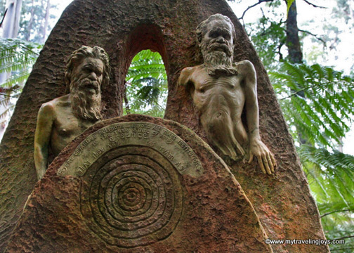 Rickets-sancturay-circle-sculpture Aboriginal-stone-circle-sculpture-William-Ricketts-Sanctuary