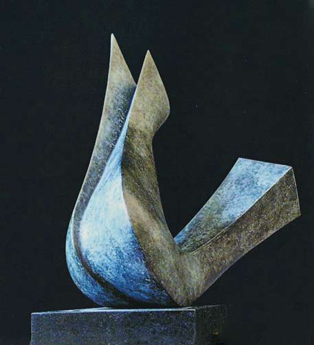 Abstracte-dynamische-vorm.-Vogel-abstrater Abstract dove sculpture-dynamische-vorm.-Vogel-abstrater