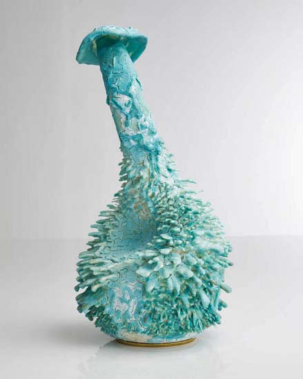 accretion-vase--haas-brothers accretion-vase-by-the-haas-brothers - turquoise colour