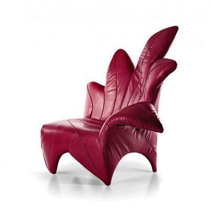 sicis-acero-rosso-armhair Italian Acero-Rosso-Armchair-2---SICIS - pink/crimson modernist furniture