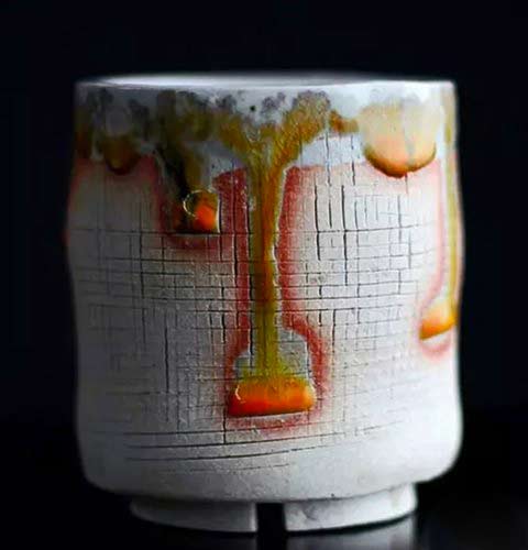 Adam-Whatley-footed-bowl Adam-Whatley-ceramics shino vessel