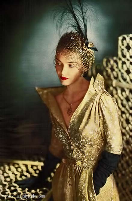 Adele-Simpson-gold-dress adele-simpson-gold-dress-harpers-bazaar-magazine-1947