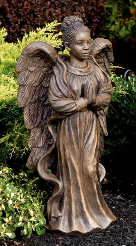 African-American-Garden-Angel-Female-Statue