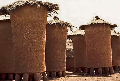 African-granaries-georges courreges, flickr A group of granaries-georges courreges, flickr