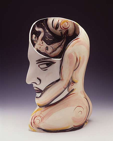 Akio-Takamori-japanese-sculptor Akio Takamori figure and head sculpture