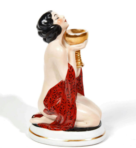 Aladdin.-La-France.-The offering.-Circa-1925-1935 Aladdin. La France.-The offering.-Circa-1925-1935 Nude female figurine