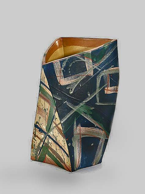 Alison-Britton-abstract-vase Alison-Britton-abstract ceramic vessel with asymmetrical form