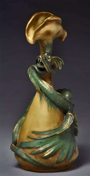 dragon-vase-amphora Amphora-Ceramic-Green Dragon-Vase