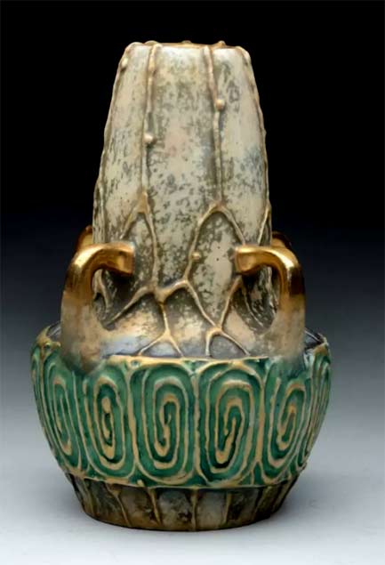 Amphora-Ceramic-vase Amphora-Ceramic-Secessionist-4-Handled-Vase