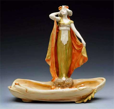 Amphora-Ceramics-Art-Nouveau-Figural-dish Amphora-Ceramics-Art-Nouveau-Figural-Vide-Poche