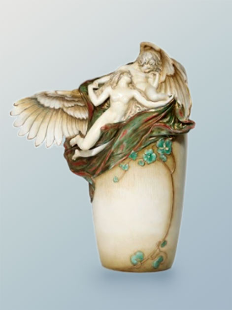 Amphore-angel-vase Amphore Art Nonuveau angel vase
