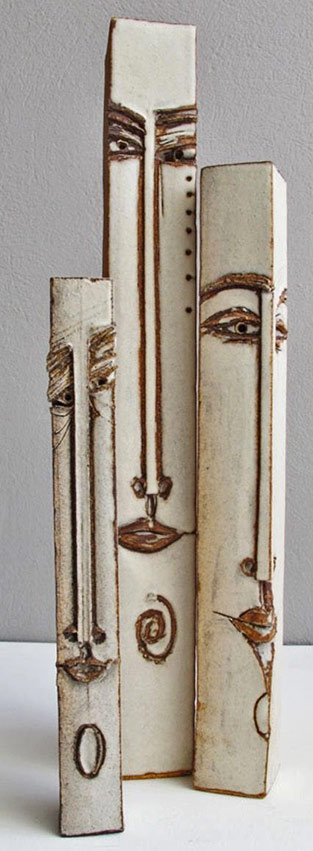 An-air-of-statues-of-Easter-Island---by-Keti-Anastasaki Easter Island statue inspired vases by-Keti Anastasaki