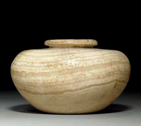 egyptian-alabaster-vessel-475x425 Egyptian alabaster jar with lid