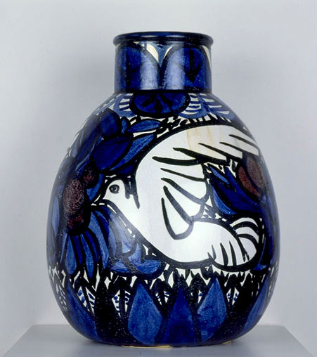 André-Metthey----Painted-and-glazed-ceramic-vase André Metthey (French, 1871-1920) - Painted and glazed ceramic vase decorated by French painter André Derain