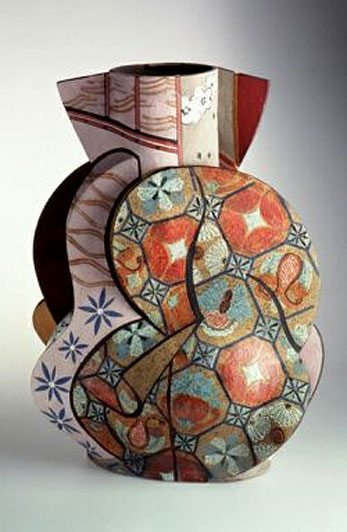 Andrea-Gill-pottery Andrea-Gill abstract styled vase