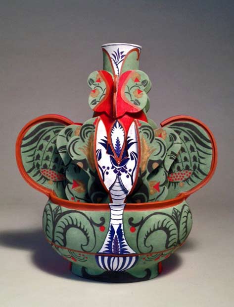 andrea-gill-meadows-gallery vase and bowl combo