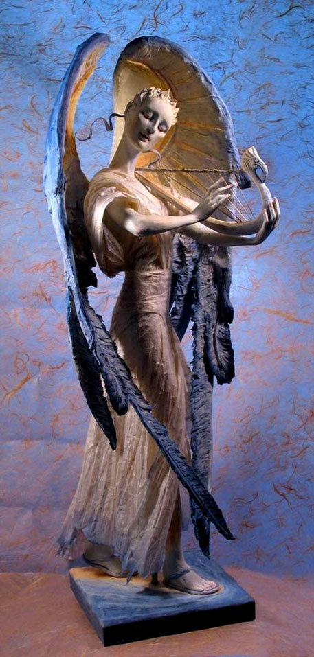 Angel-by-Forest-Rogers Angel harpist by Forest Rogers